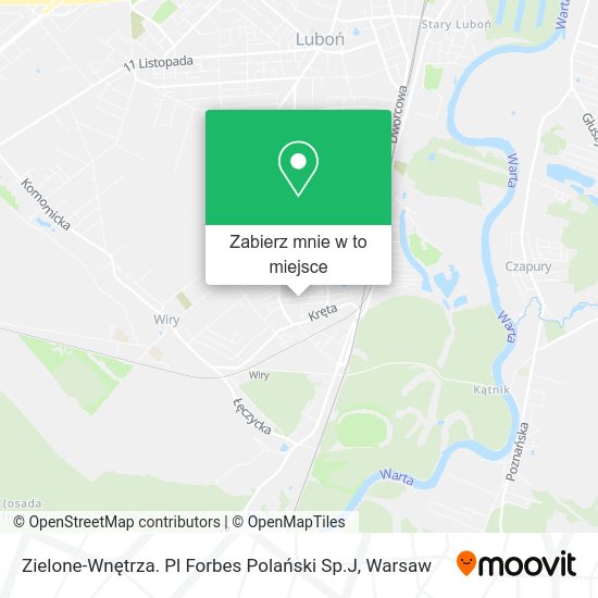 Mapa Zielone-Wnętrza. Pl Forbes Polański Sp.J