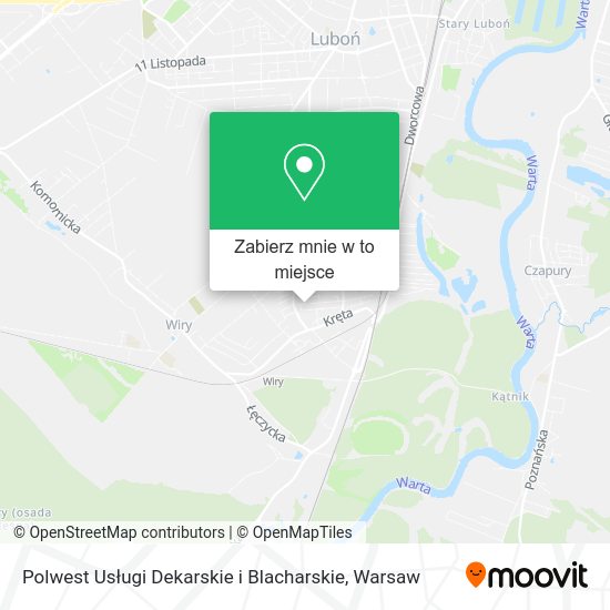 Mapa Polwest Usługi Dekarskie i Blacharskie