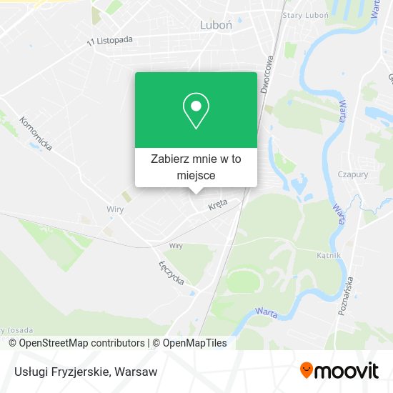 Mapa Usługi Fryzjerskie