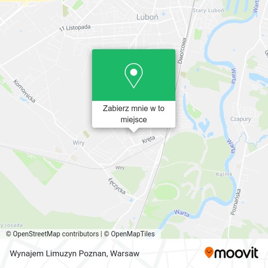 Mapa Wynajem Limuzyn Poznan