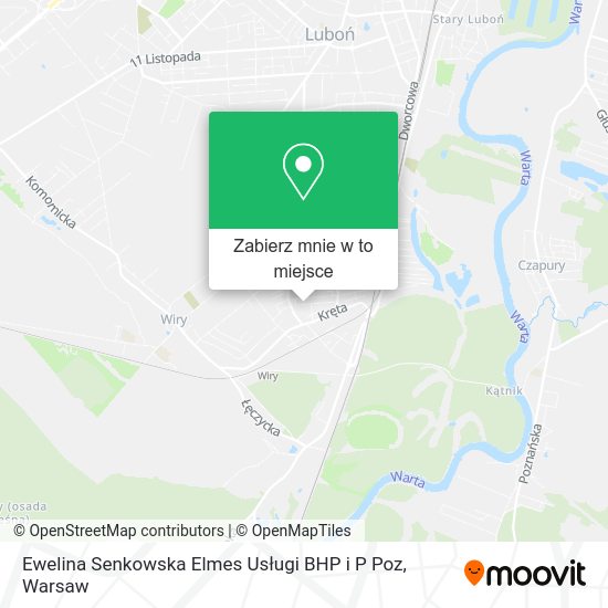 Mapa Ewelina Senkowska Elmes Usługi BHP i P Poz