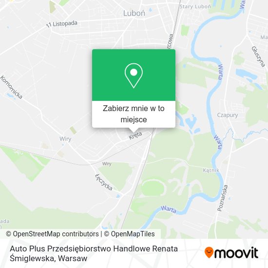 Mapa Auto Plus Przedsiębiorstwo Handlowe Renata Śmiglewska