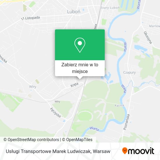 Mapa Usługi Transportowe Marek Ludwiczak