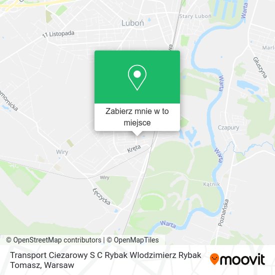 Mapa Transport Ciezarowy S C Rybak Wlodzimierz Rybak Tomasz