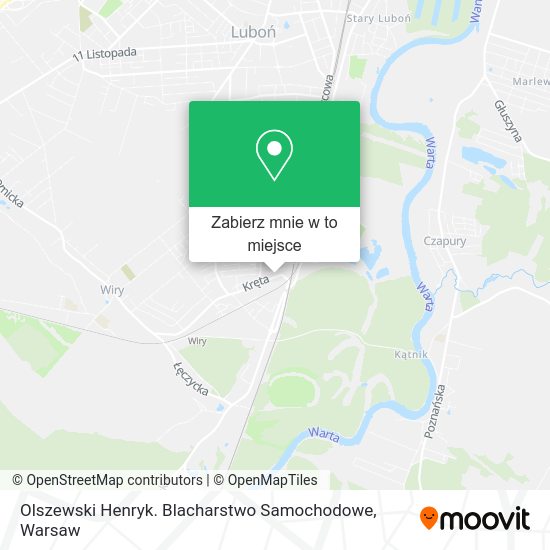 Mapa Olszewski Henryk. Blacharstwo Samochodowe