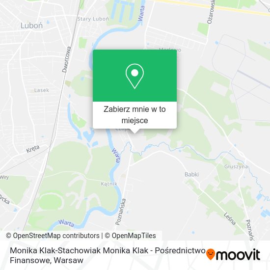 Mapa Monika Klak-Stachowiak Monika Klak - Pośrednictwo Finansowe