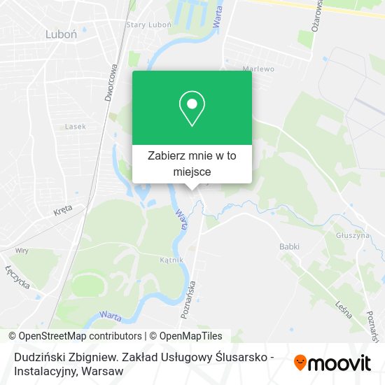 Mapa Dudziński Zbigniew. Zakład Usługowy Ślusarsko - Instalacyjny