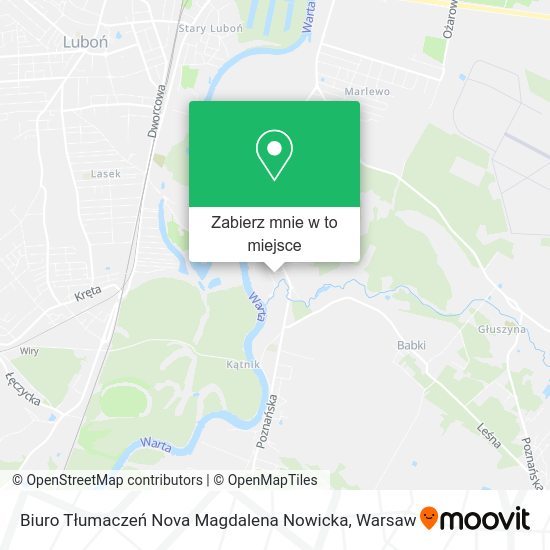 Mapa Biuro Tłumaczeń Nova Magdalena Nowicka