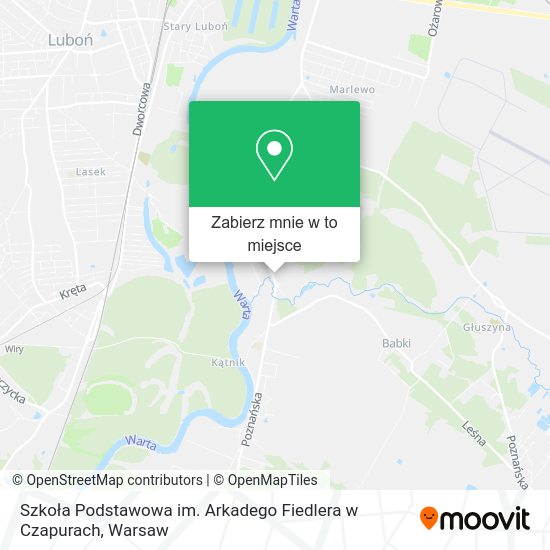 Mapa Szkoła Podstawowa im. Arkadego Fiedlera w Czapurach