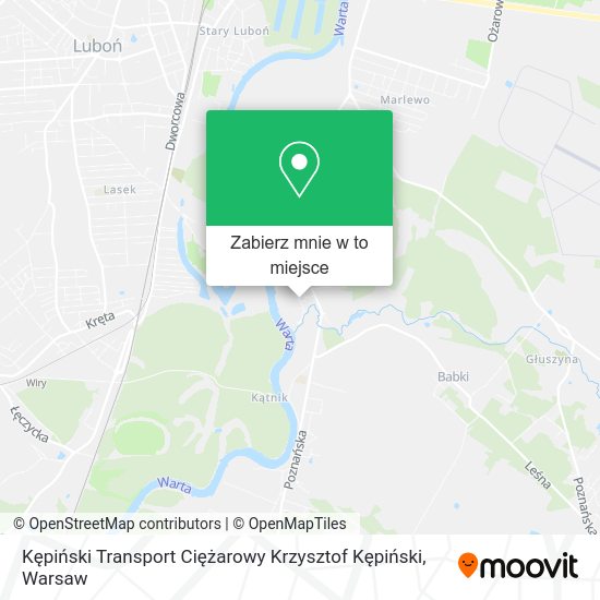 Mapa Kępiński Transport Ciężarowy Krzysztof Kępiński