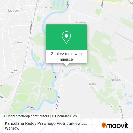 Mapa Kancelaria Radcy Prawnego Piotr Jurkiewicz