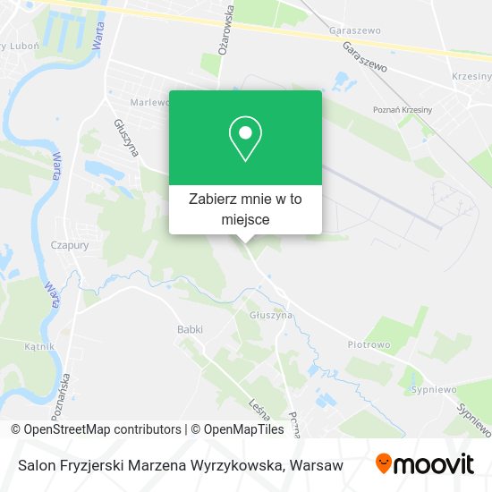 Mapa Salon Fryzjerski Marzena Wyrzykowska