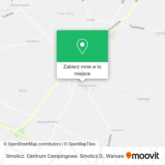 Mapa Smolicz. Centrum Campingowe. Smolicz D.