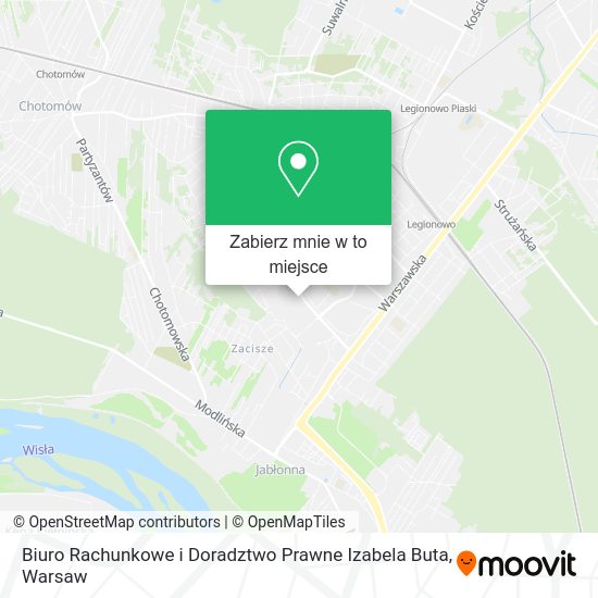 Mapa Biuro Rachunkowe i Doradztwo Prawne Izabela Buta