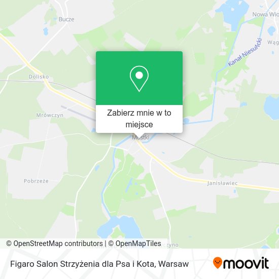 Mapa Figaro Salon Strzyżenia dla Psa i Kota