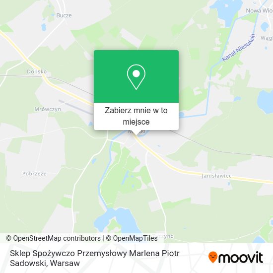 Mapa Sklep Spożywczo Przemysłowy Marlena Piotr Sadowski