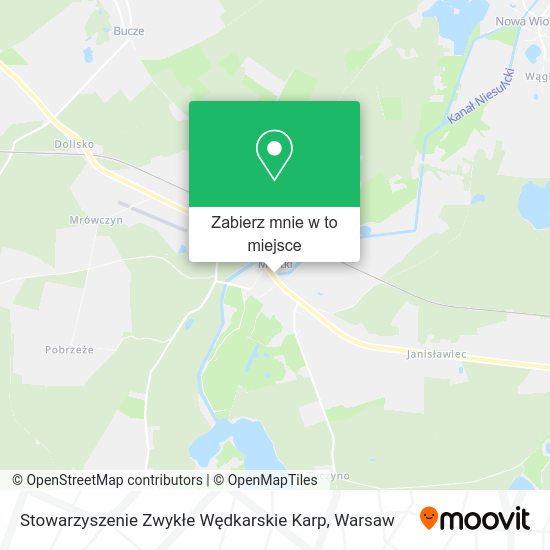 Mapa Stowarzyszenie Zwykłe Wędkarskie Karp