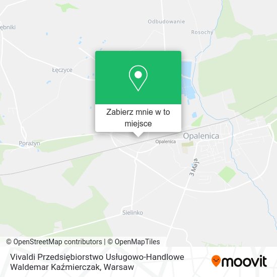 Mapa Vivaldi Przedsiębiorstwo Usługowo-Handlowe Waldemar Kaźmierczak