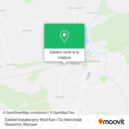 Mapa Zakład Instalacyjny Wod Kan i Co Marciniak Sławomir