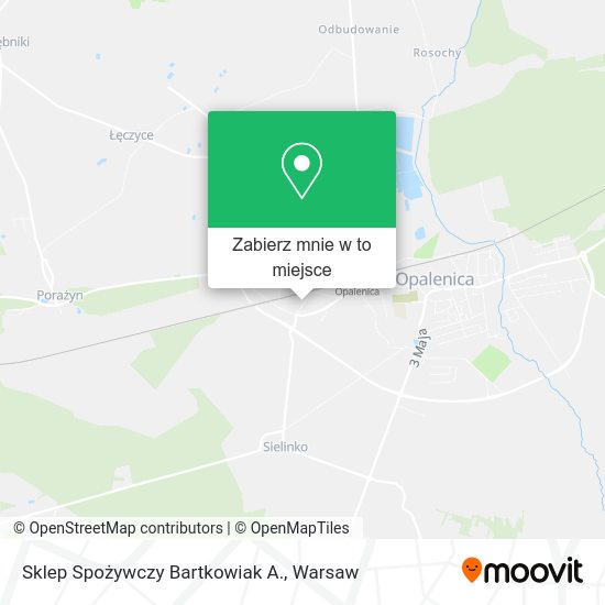 Mapa Sklep Spożywczy Bartkowiak A.