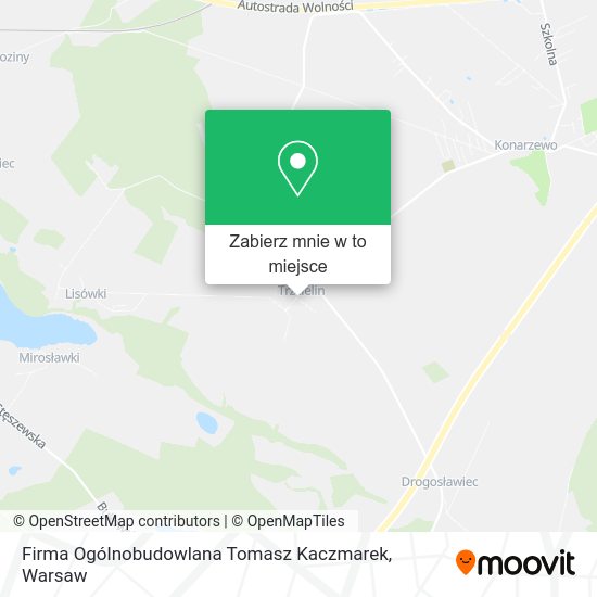 Mapa Firma Ogólnobudowlana Tomasz Kaczmarek