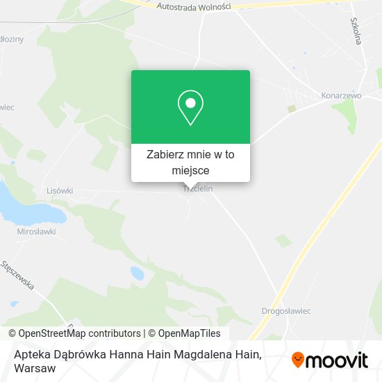 Mapa Apteka Dąbrówka Hanna Hain Magdalena Hain