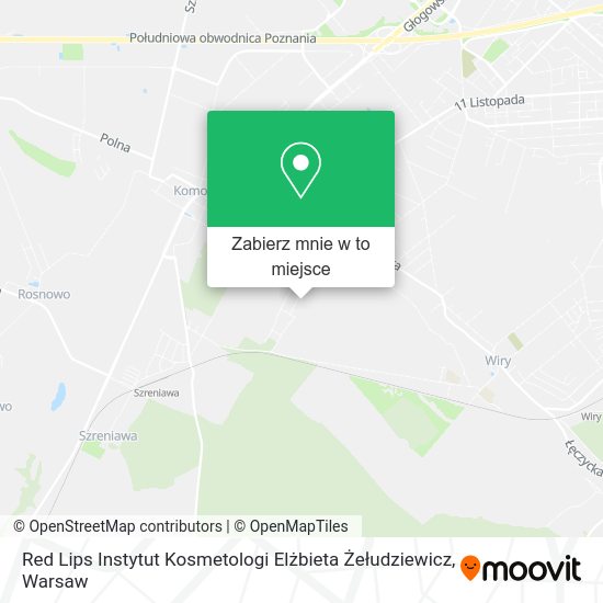 Mapa Red Lips Instytut Kosmetologi Elżbieta Żełudziewicz