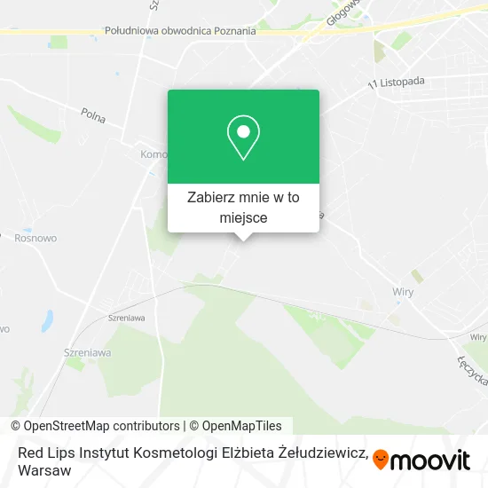 Mapa Red Lips Instytut Kosmetologi Elżbieta Żełudziewicz