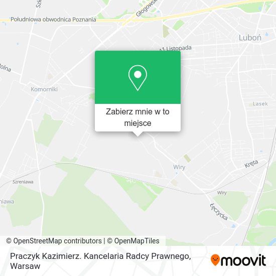 Mapa Praczyk Kazimierz. Kancelaria Radcy Prawnego