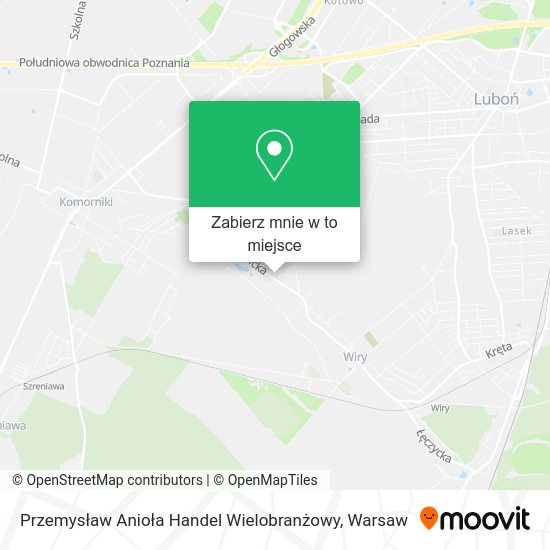 Mapa Przemysław Anioła Handel Wielobranżowy