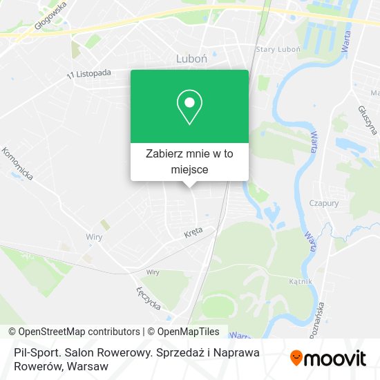 Mapa Pil-Sport. Salon Rowerowy. Sprzedaż i Naprawa Rowerów