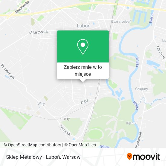 Mapa Sklep Metalowy - Luboń