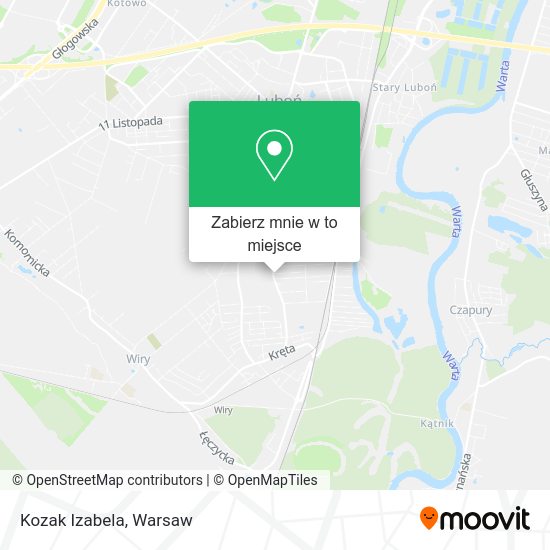 Mapa Kozak Izabela