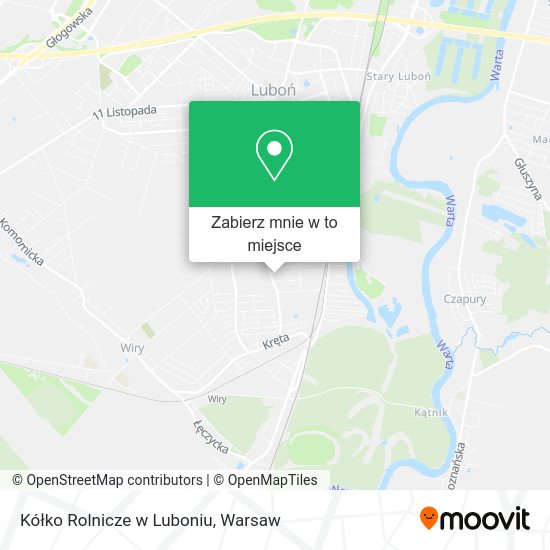 Mapa Kółko Rolnicze w Luboniu