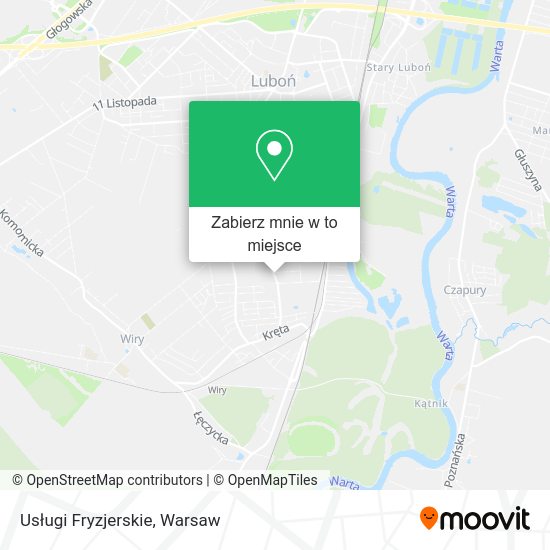 Mapa Usługi Fryzjerskie