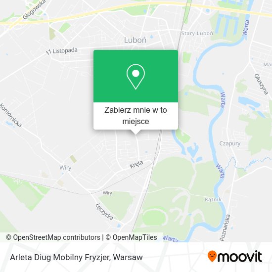 Mapa Arleta Diug Mobilny Fryzjer