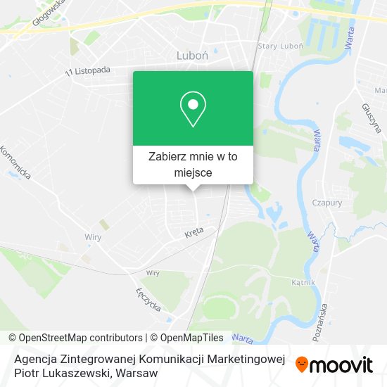 Mapa Agencja Zintegrowanej Komunikacji Marketingowej Piotr Lukaszewski