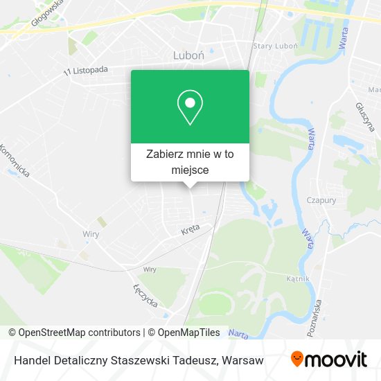 Mapa Handel Detaliczny Staszewski Tadeusz