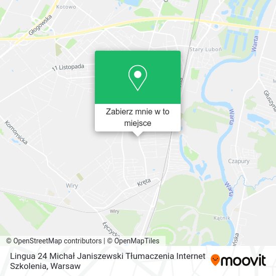 Mapa Lingua 24 Michał Janiszewski Tłumaczenia Internet Szkolenia