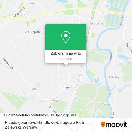 Mapa Przedsiębiorstwo Handlowo-Usługowe Piotr Zalewski