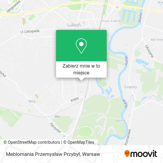 Mapa Meblomania Przemysław Przybył
