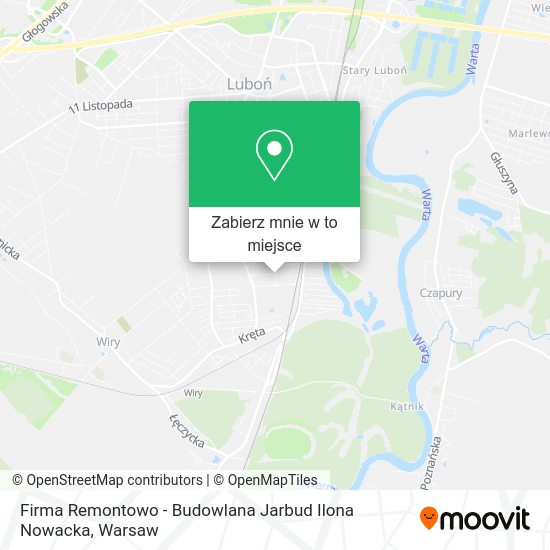 Mapa Firma Remontowo - Budowlana Jarbud Ilona Nowacka