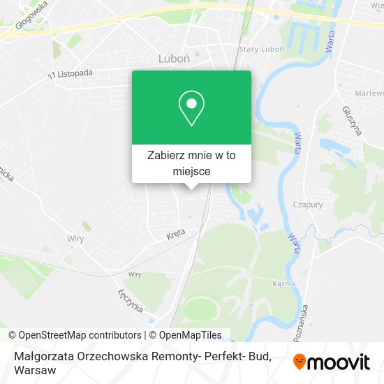 Mapa Małgorzata Orzechowska Remonty- Perfekt- Bud