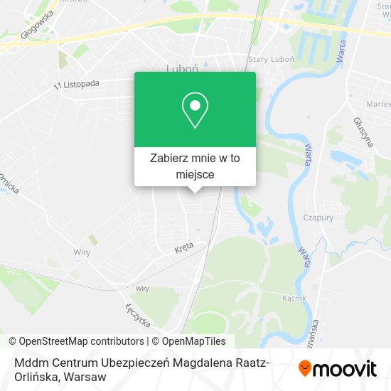 Mapa Mddm Centrum Ubezpieczeń Magdalena Raatz-Orlińska