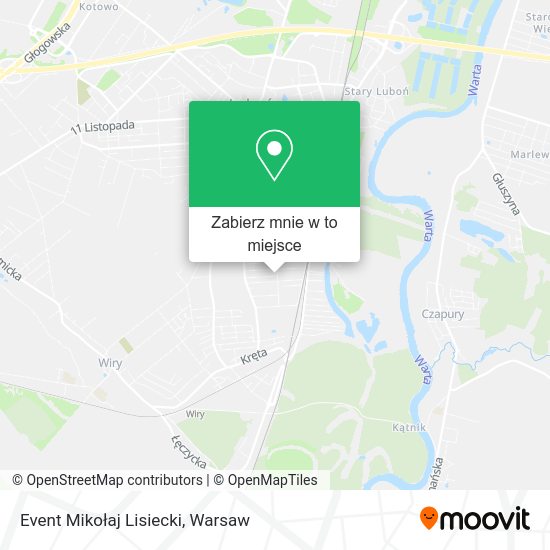 Mapa Event Mikołaj Lisiecki