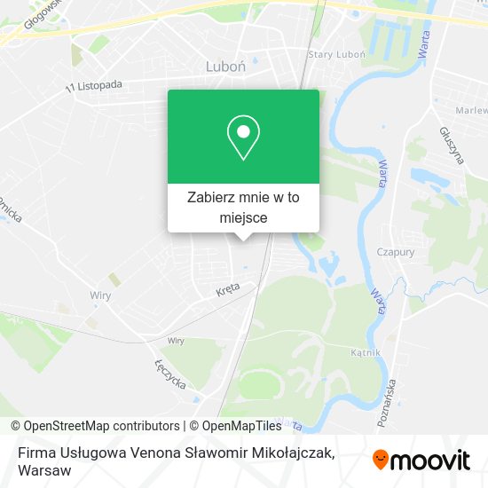 Mapa Firma Usługowa Venona Sławomir Mikołajczak