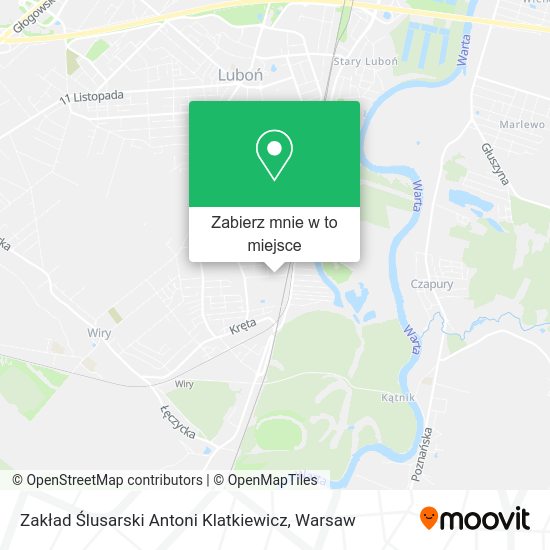 Mapa Zakład Ślusarski Antoni Klatkiewicz