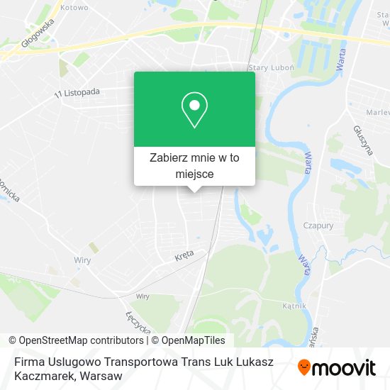 Mapa Firma Uslugowo Transportowa Trans Luk Lukasz Kaczmarek