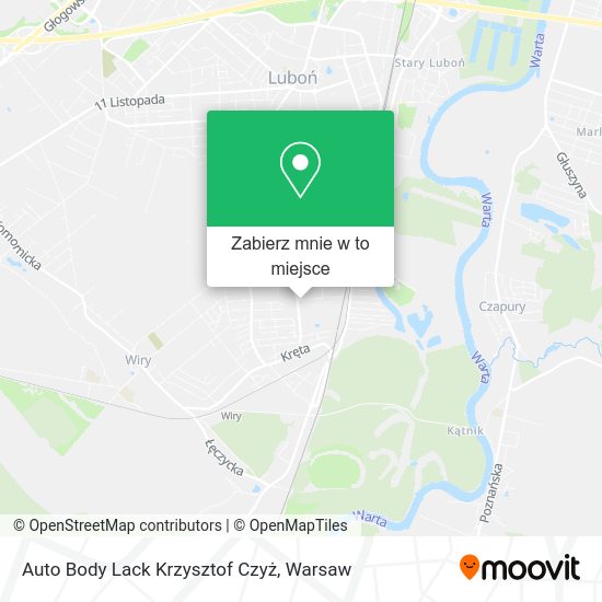 Mapa Auto Body Lack Krzysztof Czyż