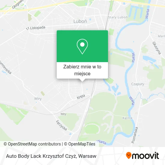 Mapa Auto Body Lack Krzysztof Czyż